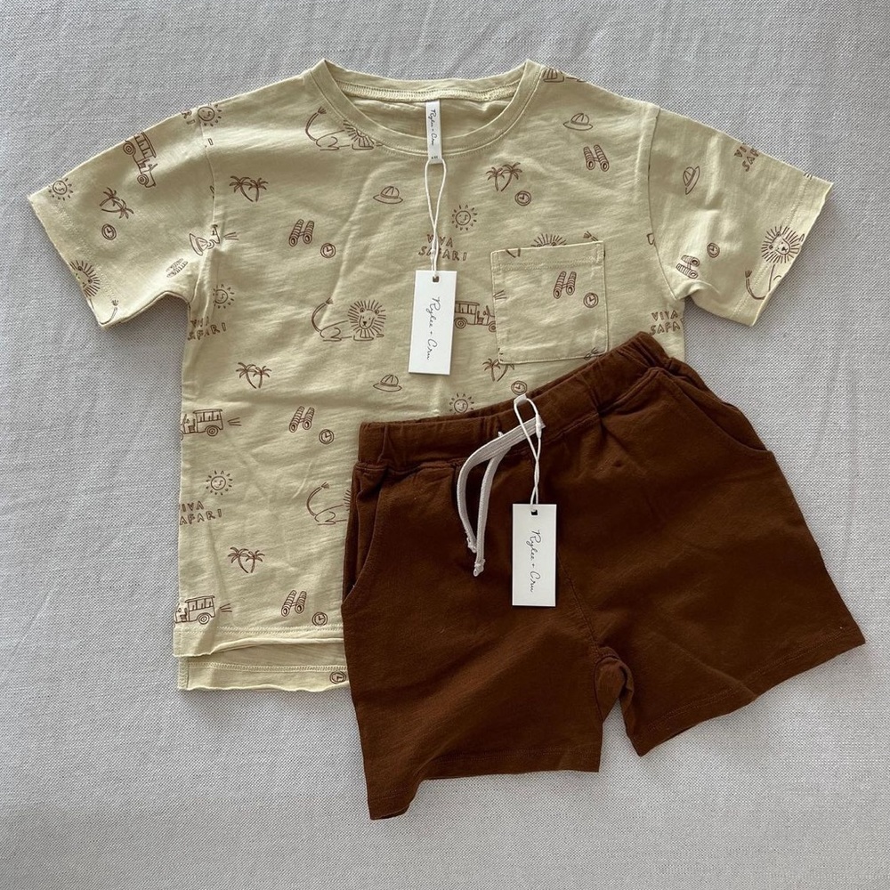 Rylee & Cru Viva Safari T & shorts